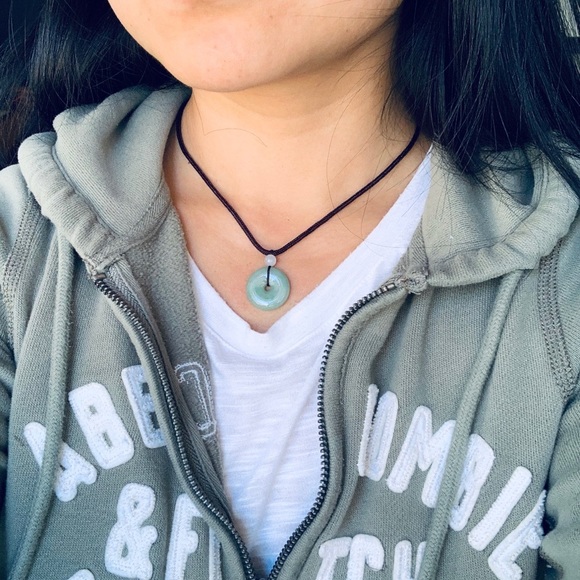 💚JADE donuts circles small <1 inch authentic jadeite - Picture 5 of 5